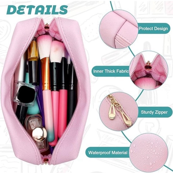 Hair, Skin and Face patch letter cosmetic case 3 pc bundle - Picture 3 of 14